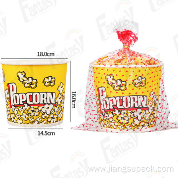 Lovely disposable paper popcorn cup